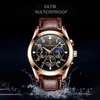 POEDAGAR Mannen Horloges Mode Lederen Waterdichte Lichtgevende Topmerk Luxe Heren Quartz Horloge Relogio Masculino 240117