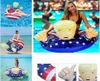 Cartoon Trump Swimming Ring uppblåsbara flottörer Giant Thicken Circle Flag Swim Ring float för unisex Summer Pool Play Water Party TO7373025