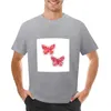 Herrstankar Origami Red Butterfly with Flowers Sticker Pack. T-shirt anime blus t skjortor för män grafik