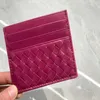 Fashion Weaving Multi Card Holder Business Portable Badge Holder Card Holder Mini Card Case 013024a