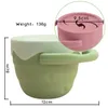Customizable Food Grade Silicone Snack Cup With Lid Portable Children's Travel Storage Box Trains Baby's Grasp Ability 240117