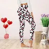 Leggings femininas dia dos namorados mulheres dia dos namorados bonito impressão casual confortável casa bota presente para amantes roupas de casal