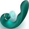 vibrateur Vibromasseur d'aspiration multi-fréquence vert bâton de tapotement du point G femelle portant un vibrateur pour produits sexuels pour adultes lors de la sortie 231129