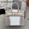 Himalayans Bags Himalayans Handbags Genuine Leather Hand Wrapped Fog Noodles Twopoint Air Compression Bag Stewardess Tofu Handbag Large Capacity Hnwj