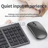 Tastaturen SeenDa Kabellose Tastatur- und Maus-Kombination, Bluetooth, wiederaufladbar, volle Größe, kabellose Tastatur-Maus-Kombination für mehrere Geräte, J240117