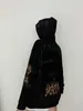 Tasarımcı Kadın Ceketleri 23SS Yüksek Versiyon B Aile Sonbahar Unisex Çift Stil Dark Night Demir Kulesi Ters Moda Hoodie 67G2