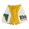 Rhude Shorts Mężczyźni Kobiet Designer 3M Refleksyjna Summer Szybka suszenie streetwear Casual Hip Hop Beach Sportswear Męskie spodnie