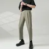 Automne 4 couleurs costume pantalon hommes mode entreprise société hommes robe pantalon coréen droit Wideleg formel pantalon M3XL 240117