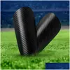 Shin Guard Tralight Carbon Fiber Soccer Guards Fotbollstillbehör Canilleras Protector Barn varor Skydda Tibia Training Drop D Dhrhi