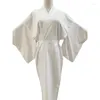 Indumenti da notte da donna Kimono tradizionale giapponese Juban Abito Yukata bianco Abito lungo con cintura Abito Kimono Haori Accessori interni per l'abbigliamento