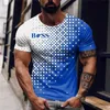 T-shirts pour hommes T-shirt pour hommes à manches courtes à pois T-shirt imprimé en 3D Top pour hommes tout nouveau T-shirt pour hommes surdimensionné vêtements à manches courtes T240117