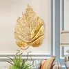 Dekoratif tabaklar duvar dekor iç yatak odası oturma odası çerçeve sanat asılı cam ayna metal modern altın lüks ev