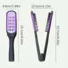 1pc Professional V Type Hair Racit Comb Antistatic Brush Double Borsts Frisör Hushållsstylingverktyg 240116