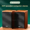 Altoparlanti portatili Computer desktop in legno Altoparlante Bluetooth HiFi Shock Stereo Altoparlanti per bassi pesanti super grandi Gioco Subwoofer Colonna sonora J240117