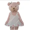 Costumes de mascotte de l'ours rose Costumes de Noël Tipe de personnage de personnage Carnival Carnival Halloween Adults Size Birthday Party Outdoor tenue