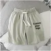 Мужские шорты Мужские шорты на заказ Your Quick Dry Beach Summer Fivepoint Pants Casual Fitness Diy Printed Ice Silk Cool 230710 Drop D Dhh0P