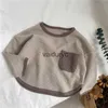 Pullover lawadka 1-6 jaar kinderkleding lange mouw t-shirts katoen babyjongens meisjes tops casual kinderen t-shirt herfst lente tee h240508