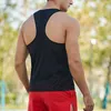 Regata masculina esportes ao ar livre colete verão correndo fitness elástico túnel de vento malha sem mangas manga longa casual t camisa masculina