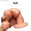 Autres articles de beauté de santé Plug anal Pull Perles Masturbation féminine Silicone Butt Plug Masseur de prostate Puissant Sucker Gode Adulte Q240117