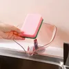Küche Lagerung Blatt Form Silikon Saugnapf Seife Trocknen Box Organizer Abfluss Rack Schwamm Halter Für Waschbecken Topfreiniger