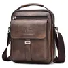 Kangaroo Luxury Brand Men's Shoulder Bag Vintage Messenger Leather Men Handbag Split Crossbody Bags For 240117