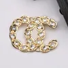 Luxur Designer Brosch Gold-Plated Pin Brosches Fashion Style Jewel Girl Elegant Rhinestone Brosch Premium Present Wedding Party Jewelry Accessory