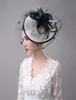 Vintage Birdcage Bridal Hats Flower Wedding Bride Veil Birdcage Tulle Hair Accessories Feather Hats Decoration For Women Bridesmai4979866