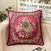 2PC European style embroidered flowers decorative pillowcase 48x48cm throw pillowcase home decoration soft cushion sofa 240113