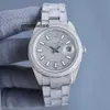 Zegarki designerskie Pasek drobny stal Diamond Watch Sapphire Glass Waterproof oraz pudełka i papierowa najwyższa jakość 41 mm