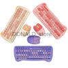 Keyboards New Arrival Cute Design Wireless Keyboard And Mouse Combo Mouse For Computer Laptop Keyboard J240117