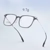 サングラスフレームMoMoja Ultra Light and Fashingable Square Pure Titanium Men's Eyeglass Frame光学処方箋GGLASSES