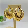 EMMA Fashion Dubai Gold Color Big Circle Earring Geometric Statement Drop Female Oversize Bold Jewelry Accessory 240116