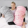 100g à tricoter à la main tissé fil panier couverture tapis géant fil épais super volumineux gros fil bras tricoté à la main couverture coton 240117