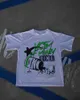 Męskie koszulki uliczne stary za vintage druk Drukuj Krótkie rękawie T-shirt Men Y2K Goth Harajuku Para Fashion Para Casual Loose Trend Top T240117