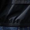 남성용 까마귀 재킷 레인 윈드 방풍 바람 뇌관 외부웨어 단색 검은 색과 빨간색 m5xl 240116