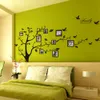 Stickers muraux Zy94AB Noir Po Arbre Memorytree Autocollant PVC Étanche Creative Peinture Décorative Lot Drop Livraison Otjpv