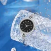 Women's simple bracelet Light luxury diamond set advanced sense delicate compact waterproof quartz watch