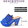 Dress Shoes Designer Women Luxury 2024 Wedge For Platform Heels Rhinestone Wedding Bride Heel Mules