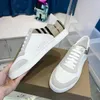 Designer tryckkontroll sneakers kvinnor män casual skor plattform randig tryckt bokstäver plädtränare sko