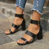 2024 neue Sommer Damen Sandalen Armbänder Quadratische High Heels Offene Schnürsenkel Sandalen 240117