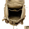 Outdoortassen 60L Tactische Molle-rugzak Leger buitentas Rugzak Heren Cam Reizen Wandelen Sportpakket Klimtas1 Drop Delivery Sport Dhwpn