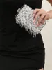 Women Diamond Evening Clutch Bags Tassel Sequins Party Dinner Wallets Handel Diamond Bling Purse 2 Colors Drop 240117