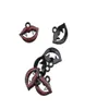 Halloween charms diy componenten handwerk maken lip vampire terreur legering epoxy emaille zwarte ketting armbanden decoratie jewel3726590