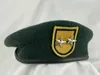 BERETS US Army 1th Special Forces Group Beret verde nerastro 2 stelle maggiore generale di rievocazione militare