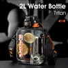 TKK 11,62 L bouteille d'eau de sport TRITAN grande capacité tasse créative résistant à la chaleur en plein air adulte voyage bouilloire Gym Fitness cruches 240116