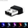 Ny 1PC bil USB LED -atmosfärslampor Dekorativ lampa Emergency Lighting Universal PC Portable Plug and Play Car