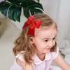 Hair Accessories Color Solid Barrettes Clip Hairpins 4.52inches Handmade Bows Wholesale 2Pcs Girls For Kids Headwear Baby
