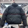 Jaquetas masculinas meio zip pão puffer jaqueta parkas homens mulheres engrossar casacos