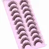 Ложные ресники 10 пар натуральных ресниц Пушистые ресники Курша для ресниц 3D Curly Counshes