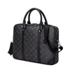 Toa Quality True Black Flower Women Men's Briefcase Bags Designer Luxurysスタイルハンドバッグクラシックホーボーファッションバガーウォレットラップトップバッグブリーフケース